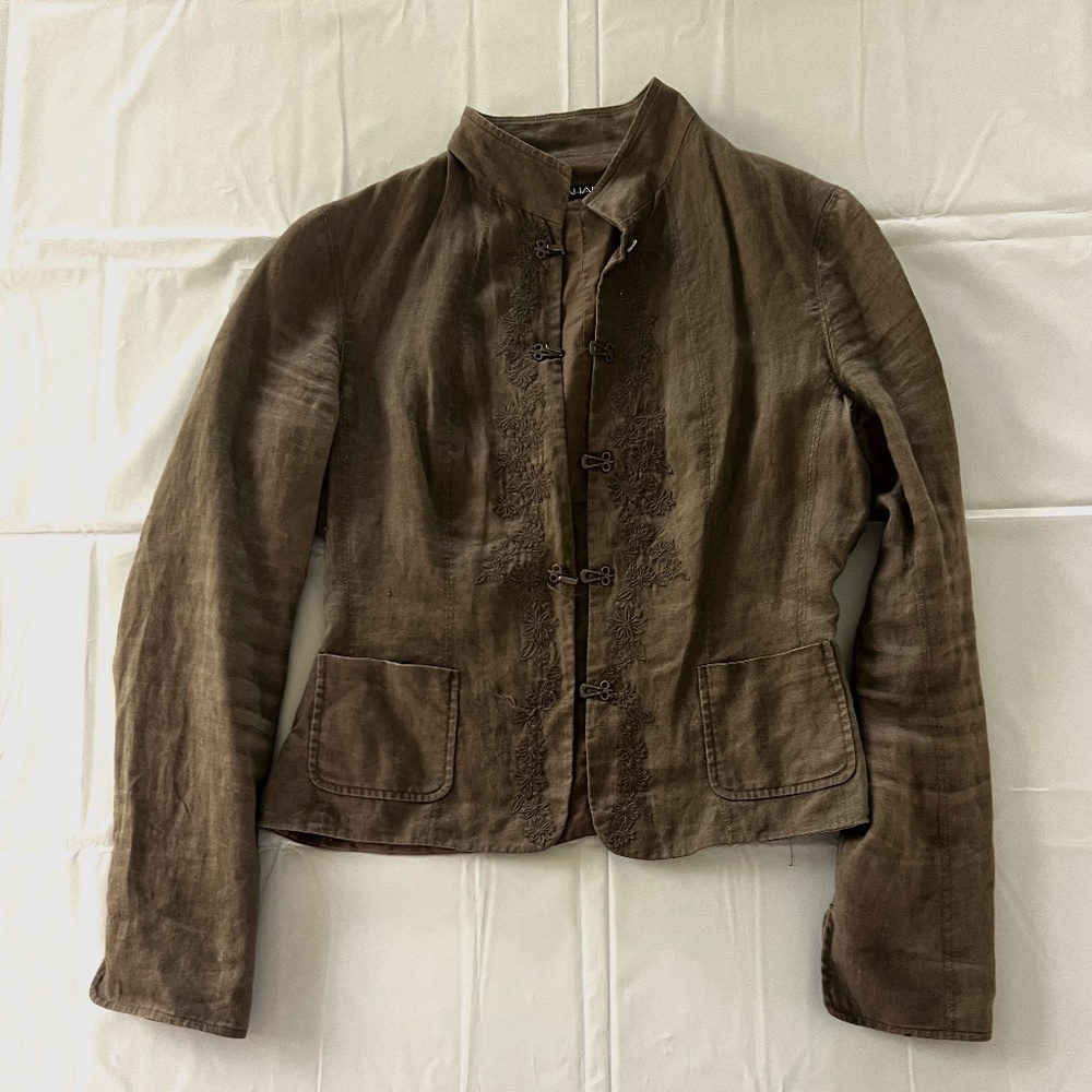 Tahari Linen Blazer